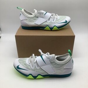 Nike Pole Vault Elite Track Spikes White Spruce‎ FZ9649-100 Men US Size 13 New